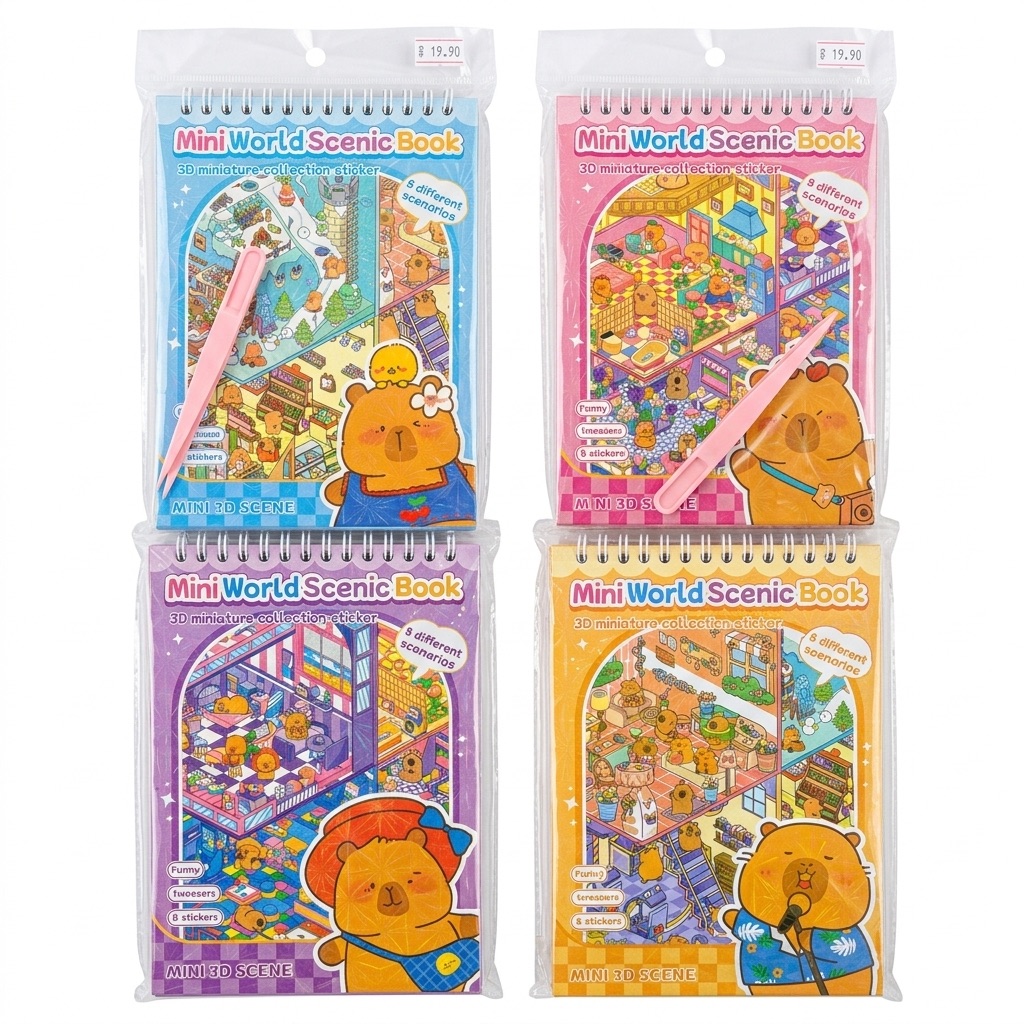 Livro P adesivo 3D com pinça