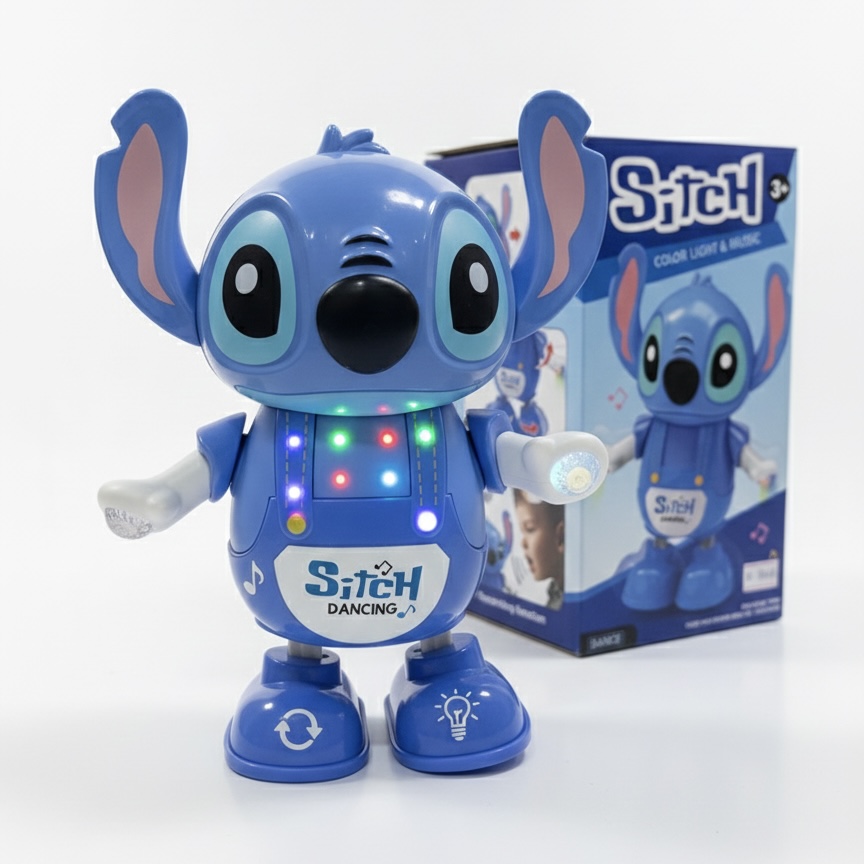 Boneco Stitch dançarino c/ luz e som