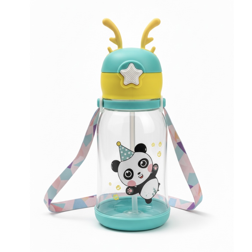 Garrafa urso azul infantil 